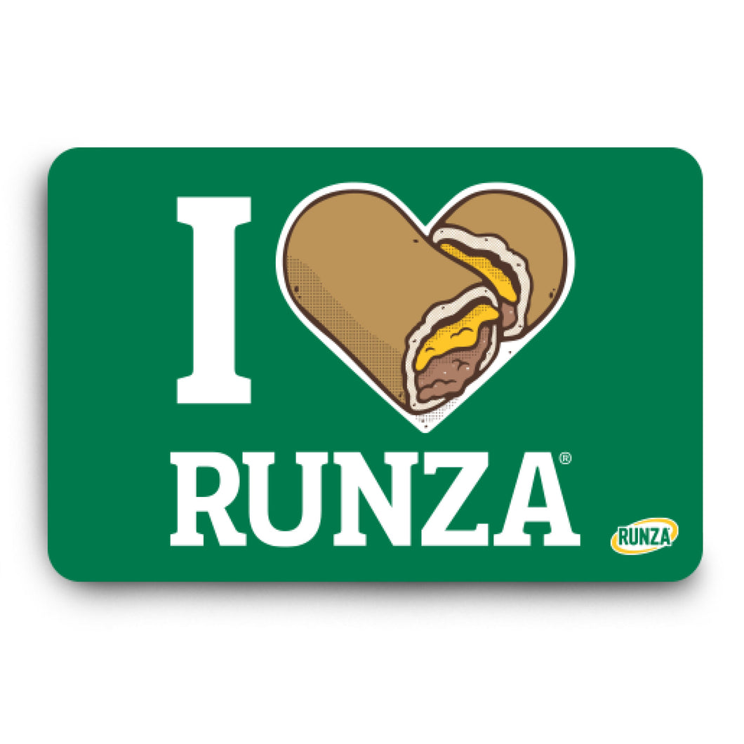 Gift Card: I ❤ Runza® Bulk
