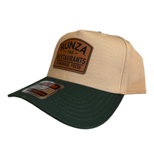 Load image into Gallery viewer, Green &amp; Khaki Leather Patch Baseball Cap
