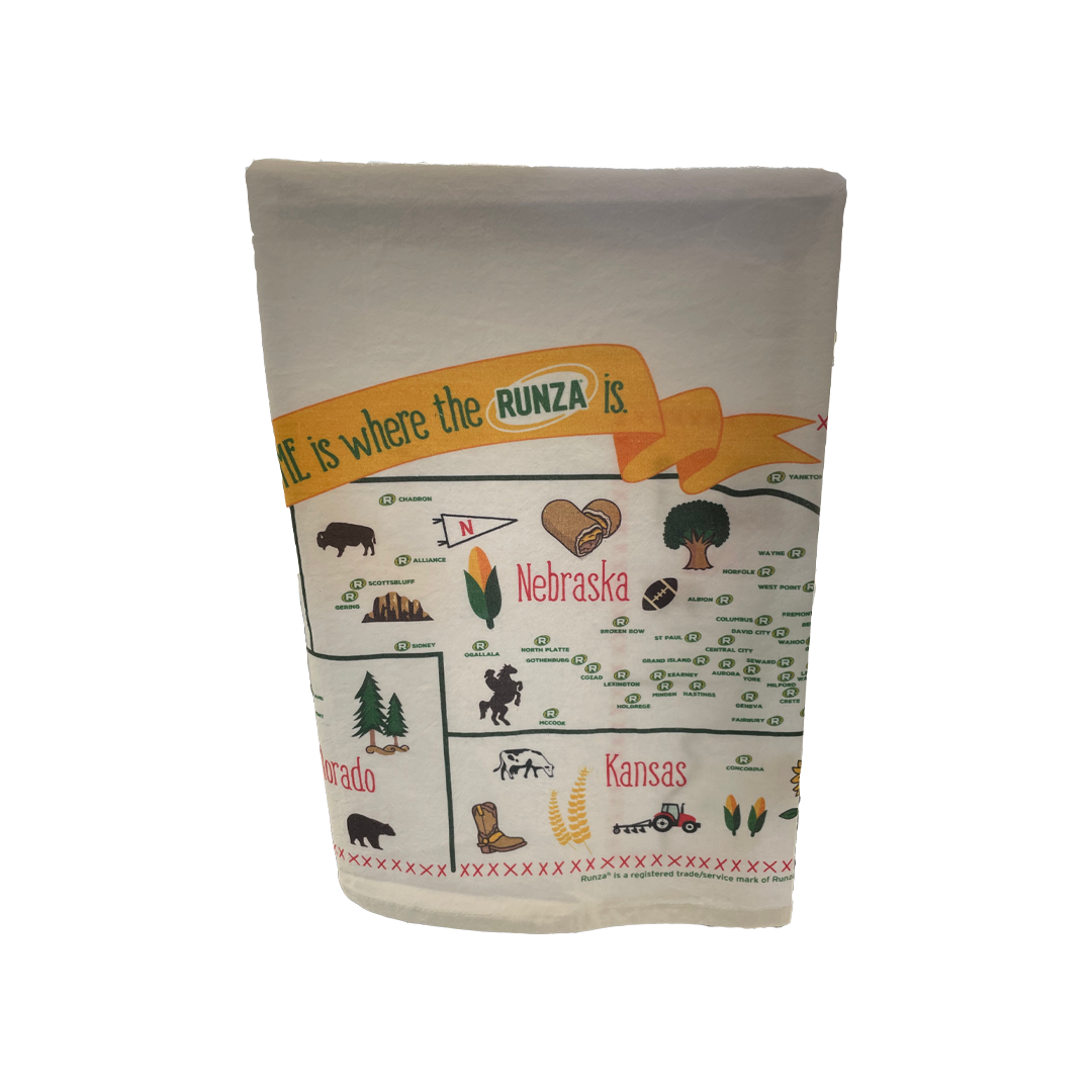 Runza® Map Tea Towel – Shop Runza®