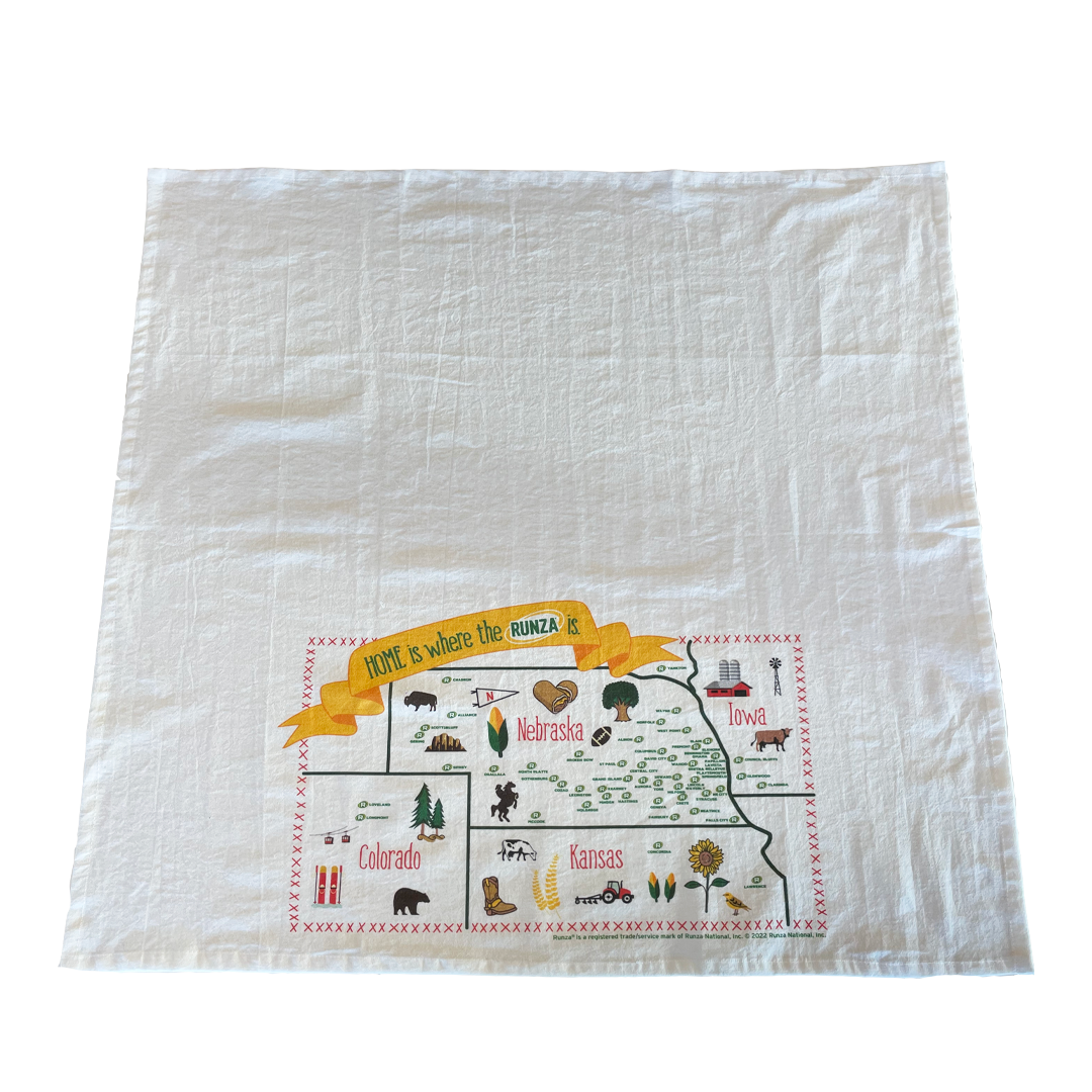 Runza® Map Tea Towel – Shop Runza®